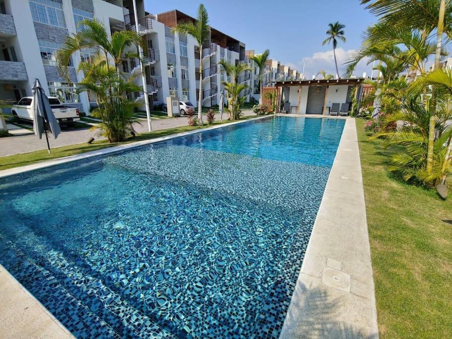Апартаменты Departamento Con Alberca Мансанильо Экстерьер фото